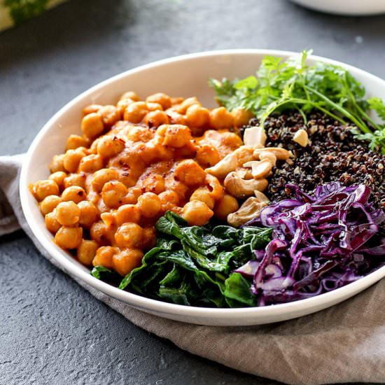 Masala Chickpea Buddha Bowl