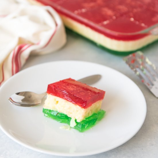 Triple Layer Christmas Jello