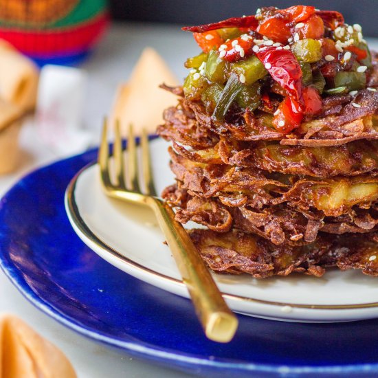 General Tso’s Latkes