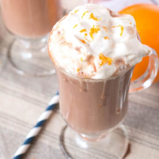 Hot Orange Mocha Cocktail