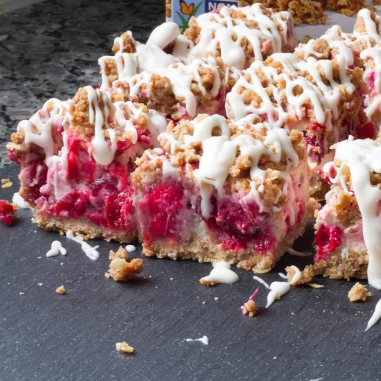 Cranberry Orange Cheesecake Bars