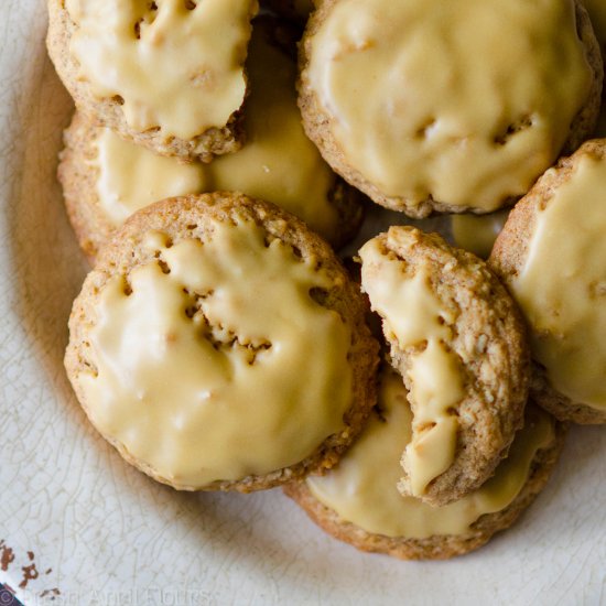 Molasses Iced Oatmeal Cookies