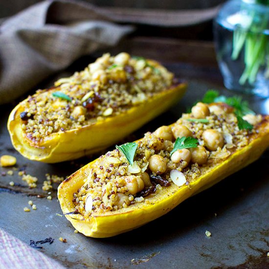 Quinoa Stuffed Delicata Squash