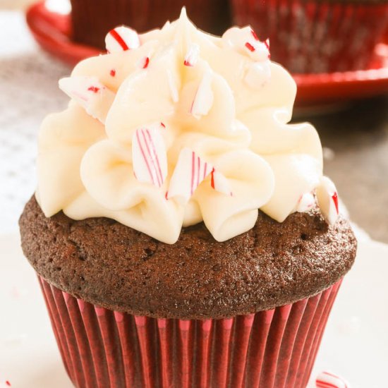 Chocolate Peppermint Cupcakes