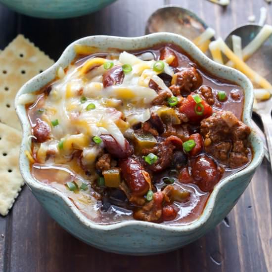 beef and bean chili