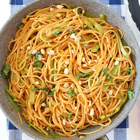 Vegan Spicy Peanut Noodles