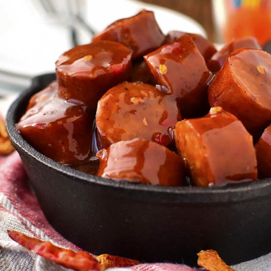 Crock Pot Sweet Chili BBQ Kielbasa