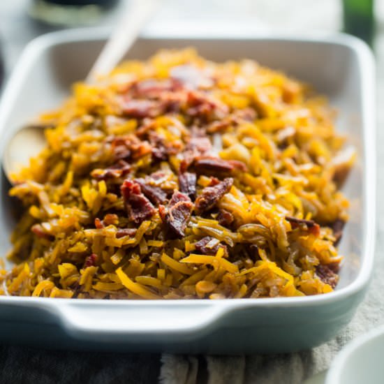 Balsamic Bacon Butternut Salad