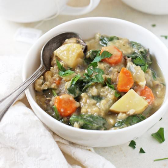 veggie & wild rice soup