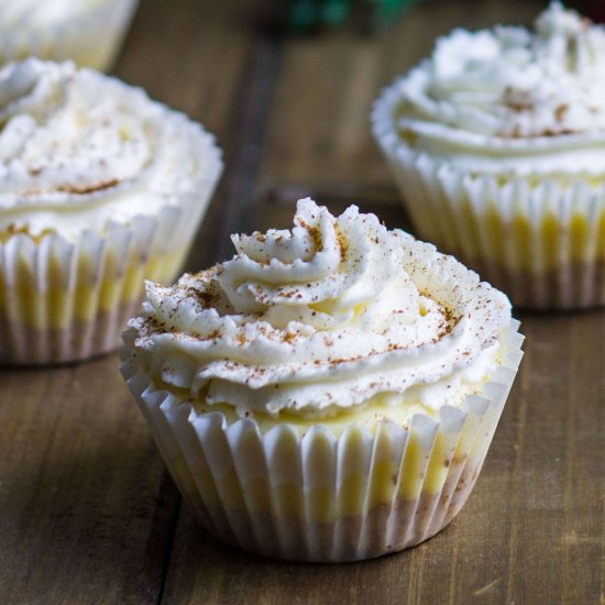 Eggnog Cream Tarts