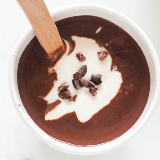 Low Sugar Peppermint Hot Chocolate