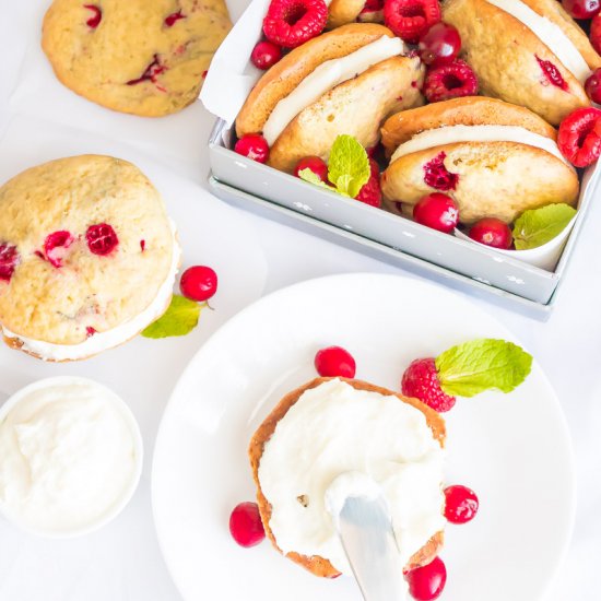 Cranberry Ricotta Whoopie Pies