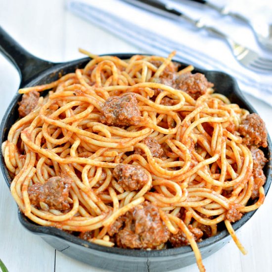 Spaghetti and Meatballs