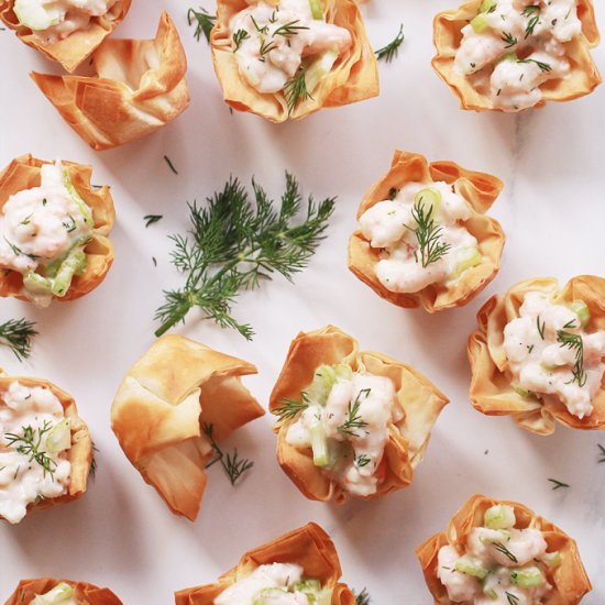 Shrimp Salad Phyllo Bites