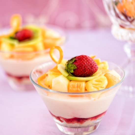 Sponge Fruit Trifle Delight