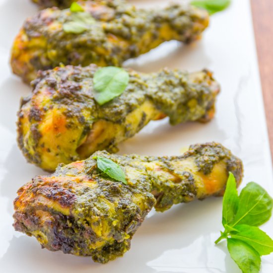 Basil Pesto Roasted Chicken