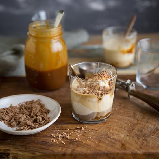 Salted Carmale Affogato