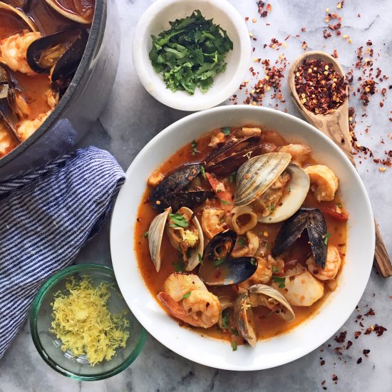 Cioppino with Red Pepper & Lemon