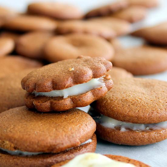 Triple Ginger Sandwich Cookies