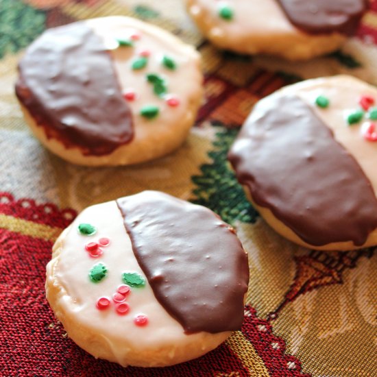 Vegan Black and White Cookies