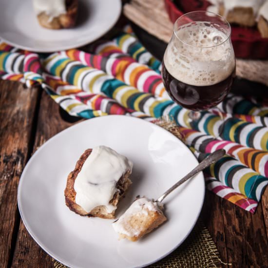 Beer Bread Cinnamon Rolls