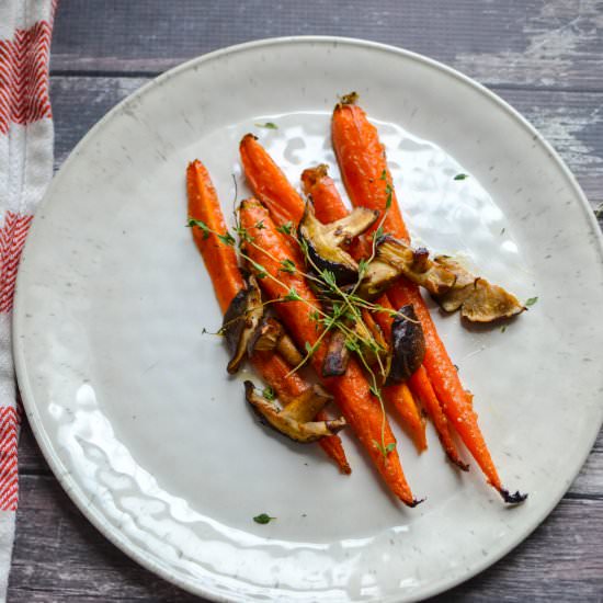 Roasted Carrots with Miso and Honey