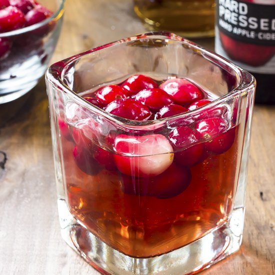 Spiced Cranberry Cider Cocktail