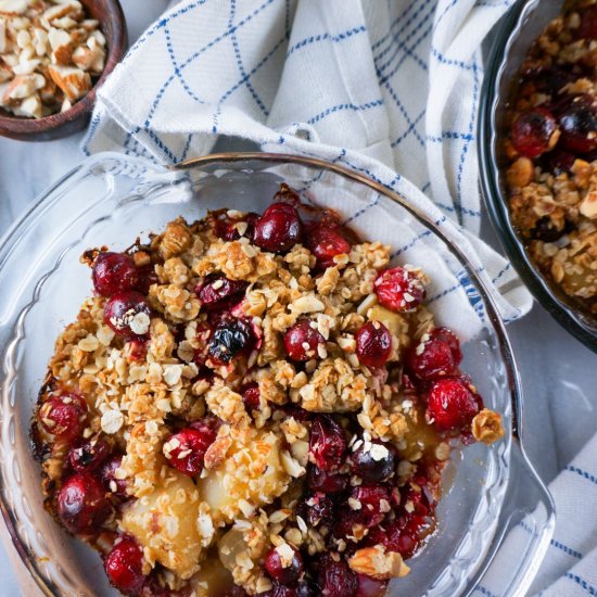 Cranberry Pear Crisp