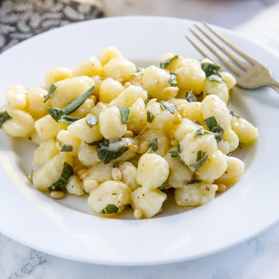 Parmesan Gnocchi with Sage Butter