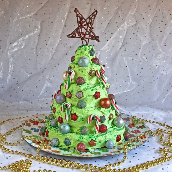 Christmas Tree Cake