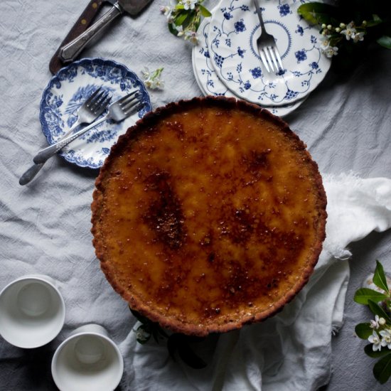 Shortbread Creme Brulee Tart