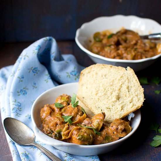 Creamy Brussels Sprouts Curry