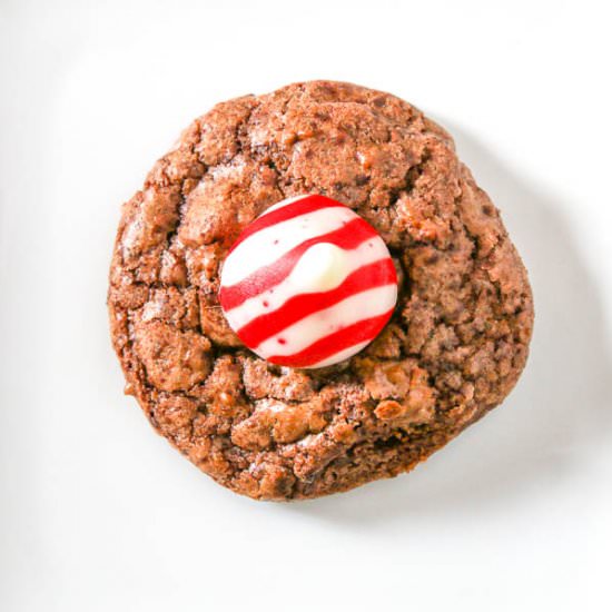 Peppermint Kiss Cookies