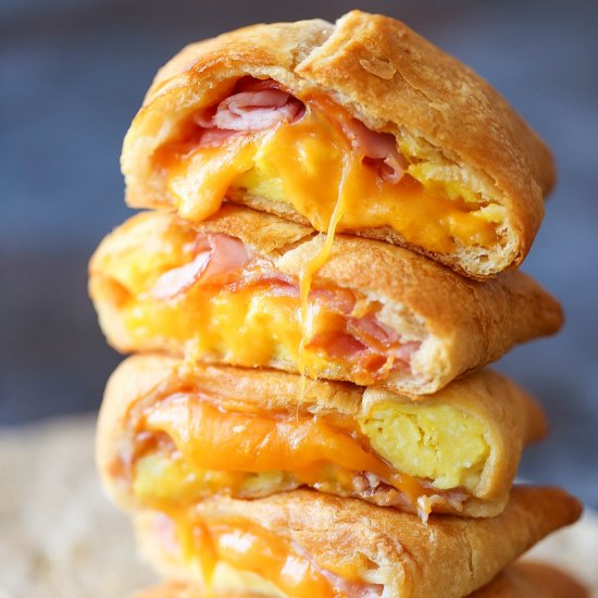 Ham Egg and Cheese Pockets