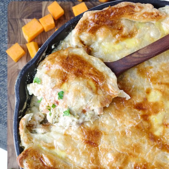 Chicken Cauliflower Skillet Pie