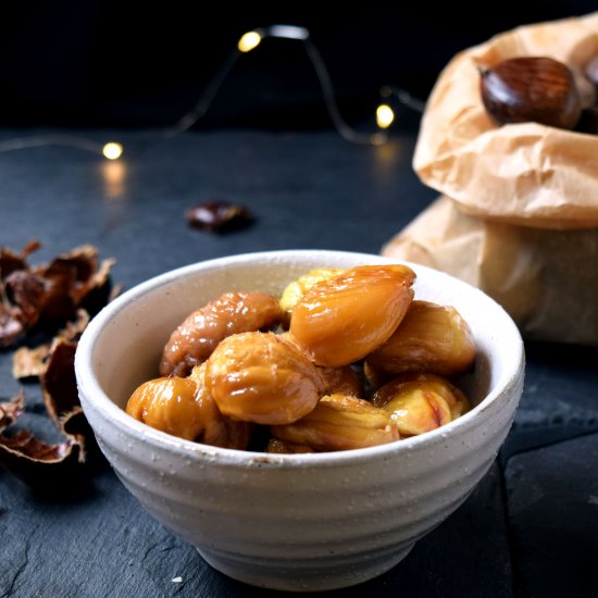 Honey Rosemary Roasted Chestnuts