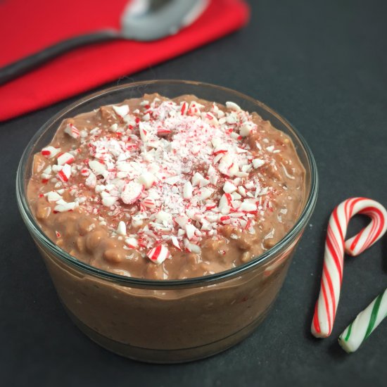 Peppermint Mocha Overnight Oats