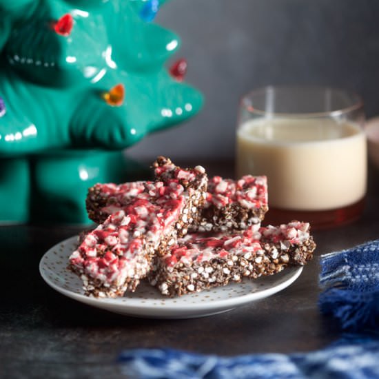 Peppermint Bark Granola Bars