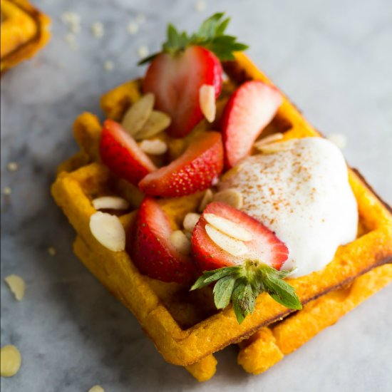 Freezer Sweet Potato Waffles