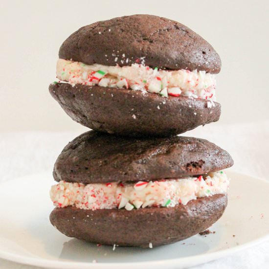 Candy Cane Whoopie Pies