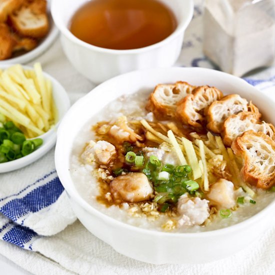 Minced Pork Dried Scallop Porridge