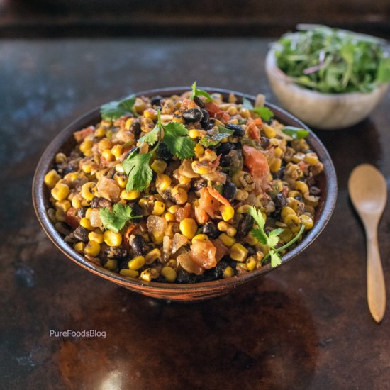 Roasted Corn & Black Bean Succotash