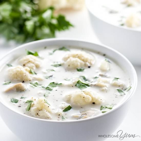 Low Carb Clam Chowder (Gluten-Free)