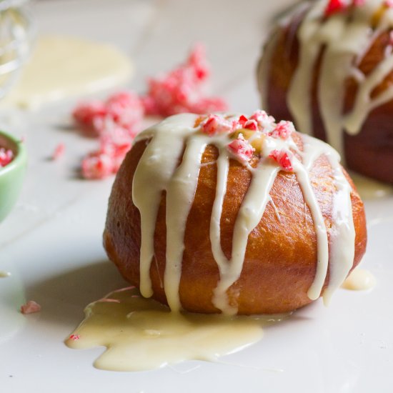 Gingerbread Eggnog Doughnuts