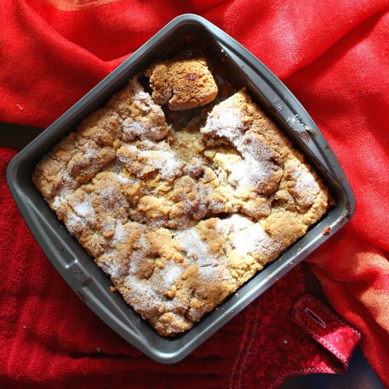 Chewy Cheesecake-Filled Ginger Bars