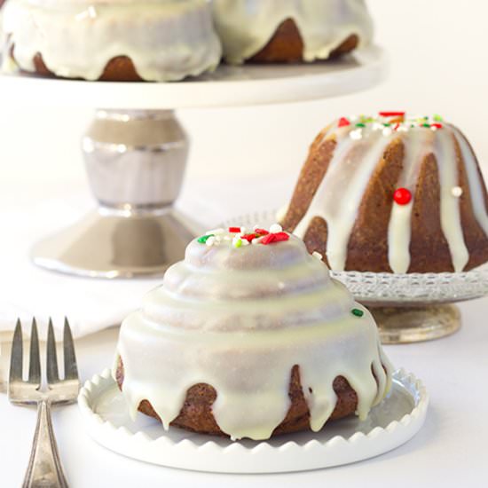 Gingerbread Bundt Cakes