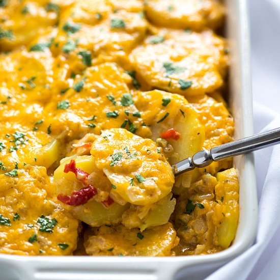 Pimento Cheese Au Gratin Potatoes