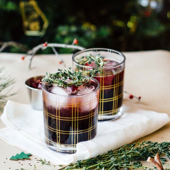 Pomegranate Apple Fizz Cocktail