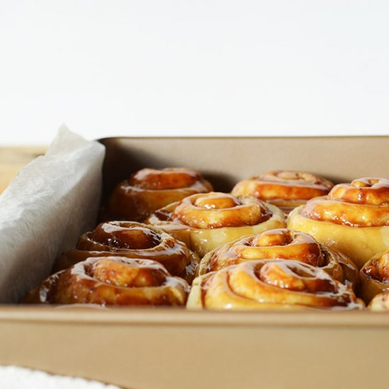 Overnight Apricot Cinnamon Rolls