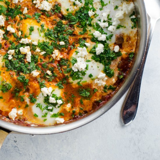 Easy Shakshuka with Feta